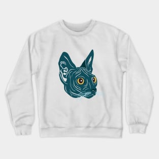 Blue cat. Crewneck Sweatshirt